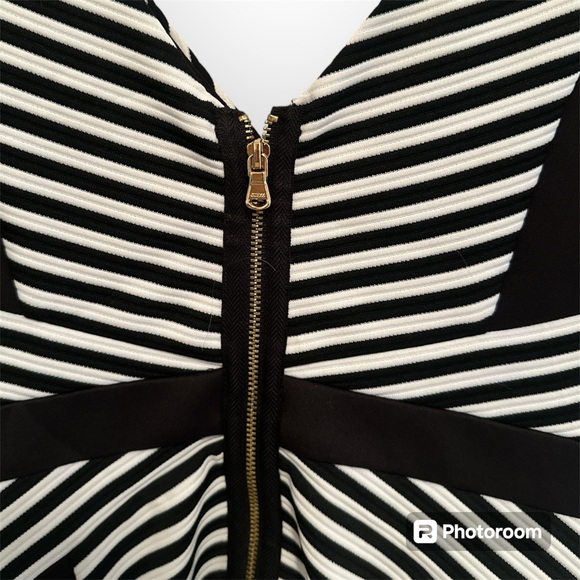 Guess Black and White Striped Dress - Picture 3 of 7